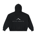 Fleeced Full-Zip Boxy Hoodie Men