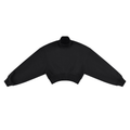 Women's Crop Mock Neck Sweatshirt