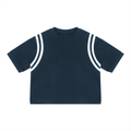Unisex Color Block Waffle Boxy T-Shirt