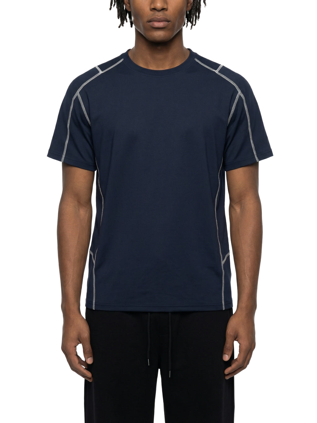Unisex Contrast Stitch  Regular Fit T-Shirt