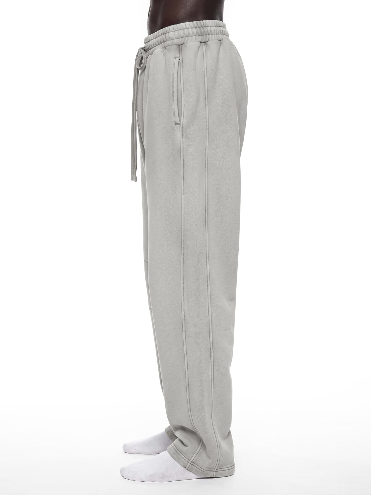 Unisex Vintage Wash Barrel Leg Fleece Sweatpants